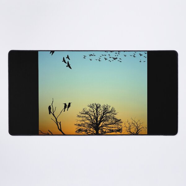 Item preview, Sunset over trees and birds designed and sold by RiadMannan.