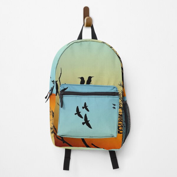 Item preview, Sunset over trees and birds designed and sold by RiadMannan.