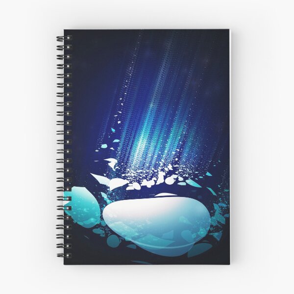 Item preview, Abstract digital illustration of shattered rock with motion blur on blue designed and sold by siwabudda.
