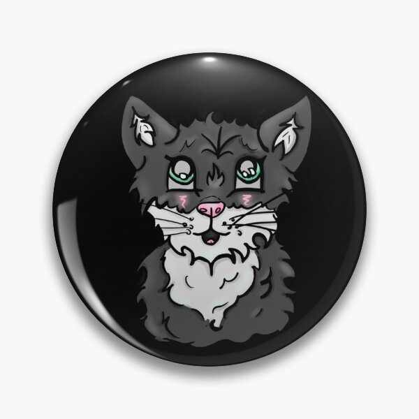 Item preview, Grey Cat Graphic with Black Background designed and sold by BioLushGraphics.