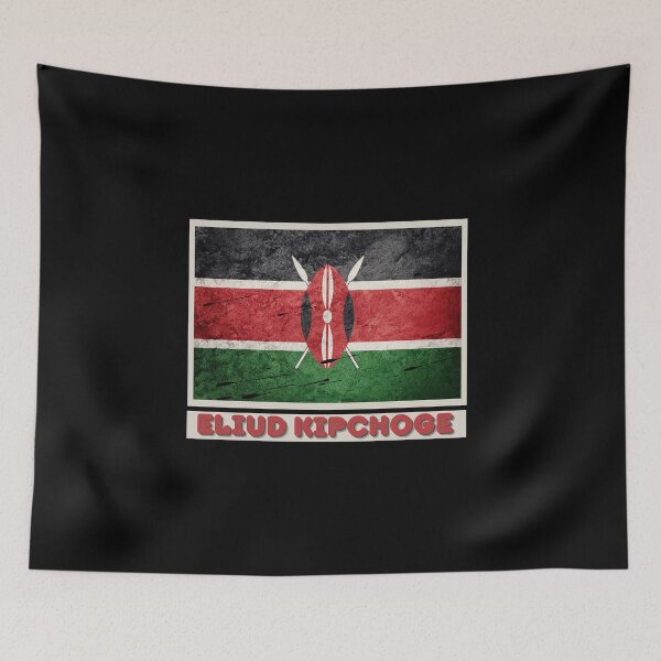 Item preview, Eliud, Kipchoge, Distressed Kenya Flag, 2021, Country Flag, Carry the Torch, Athletes, African Pride, Kenya, Nationality, Sports, Athlete designed and sold by Sun Sand & Sea Art.
