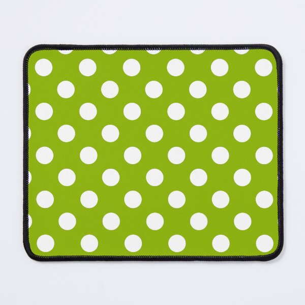 Item preview, White Polka Dots on Apple Green Background designed and sold by Bumblefuzzies.