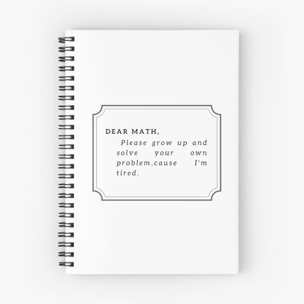 Item preview, Dear Math Grow Up and Solve Your Own Problems designed and sold by Pearl-Island.