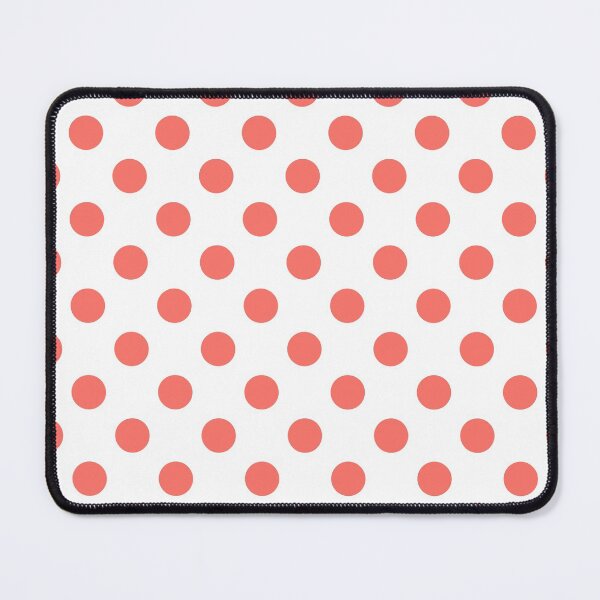 Item preview, Coral Polka Dots on White Background designed and sold by Bumblefuzzies.