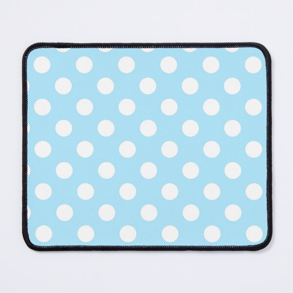 Item preview, White Polka Dots on Soft Blue Background designed and sold by Bumblefuzzies.