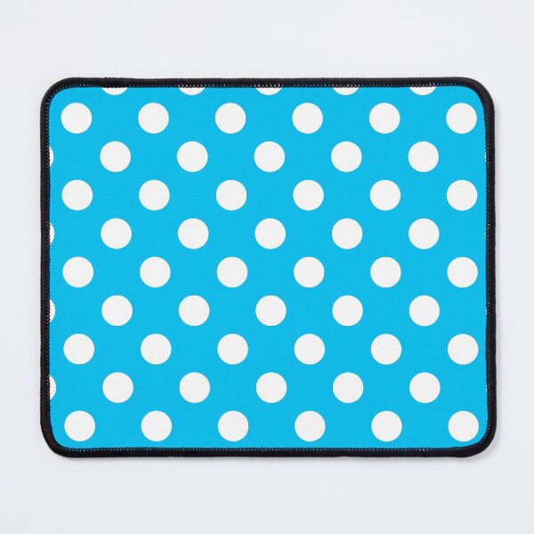 Item preview, White Polka Dots on Blue Background designed and sold by Bumblefuzzies.