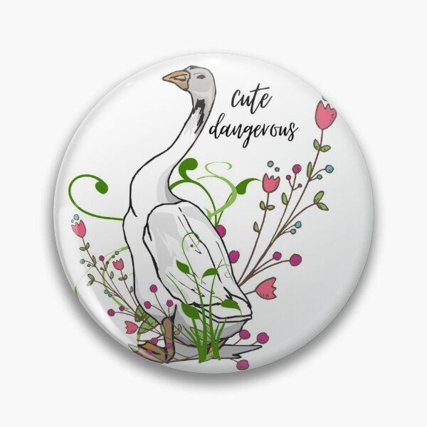 Item preview, Cute and Dangerous Goose designed and sold by thickthighqueen.