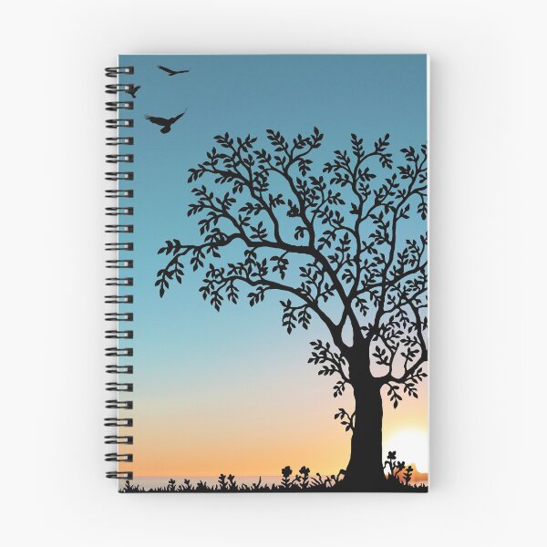 Item preview, Sunrise over trees and birds designed and sold by RiadMannan.