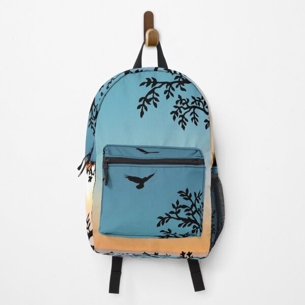 Item preview, Sunrise over trees and birds designed and sold by RiadMannan.