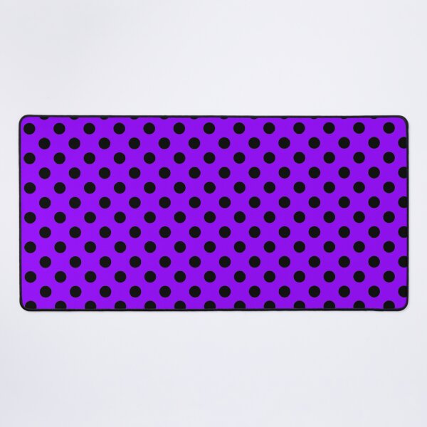 Item preview, Black Polka Dots on Purple Background designed and sold by Bumblefuzzies.