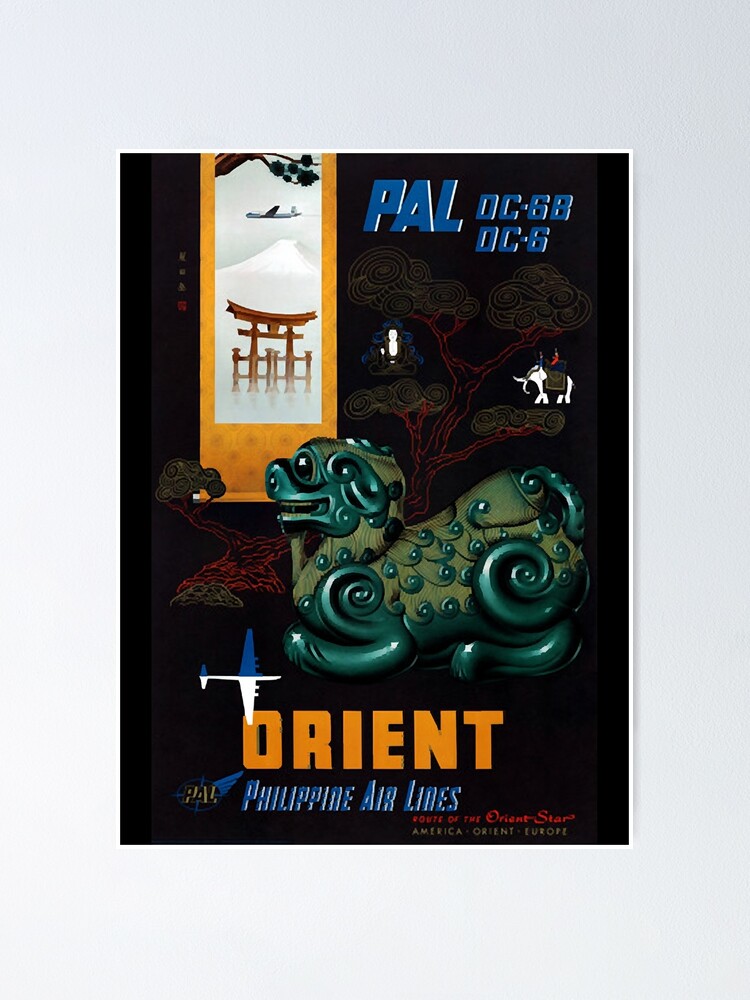 Vintage Travel Poster Philippines Philippine air lines Orient Star  Poster  for Sale by Lazarz8