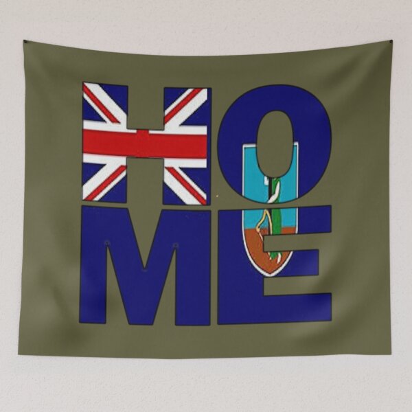 Item preview, Montserrat Collections Flag Spelling HOME - Soca Mode designed and sold by Soca-Mode.
