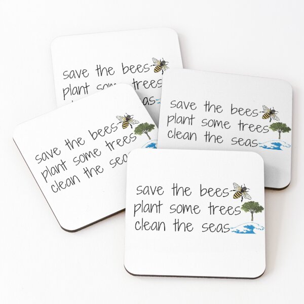 Item preview, Save the Bees, Plant some Trees, Clean the Seas designed and sold by STEM-women.
