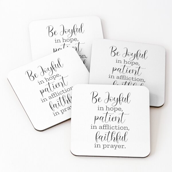 Item preview, Be Joyful In Hope, Patient In Affliction  - Romans 12:12 designed and sold by amazingjoy.
