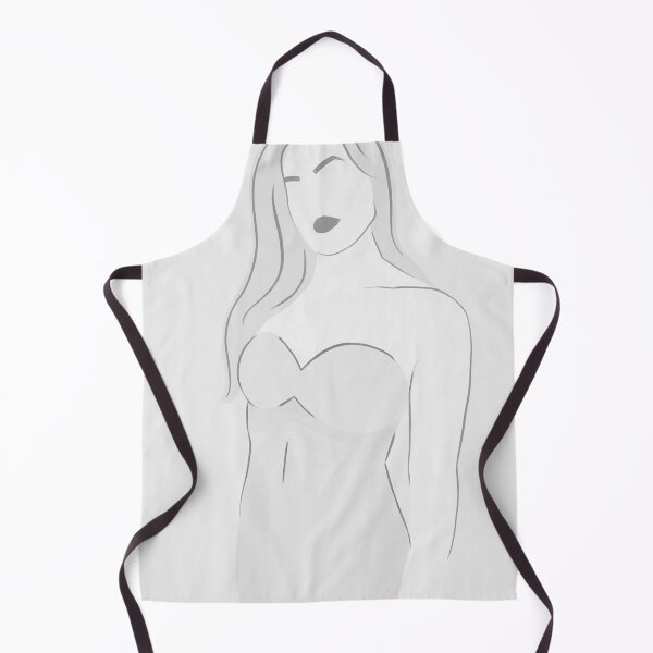Item preview, Girl Figure Illustration (2 of 3) Line Drawing Minimalist Colors Gray Scale Black and White Lines  designed and sold by AEJdesign.