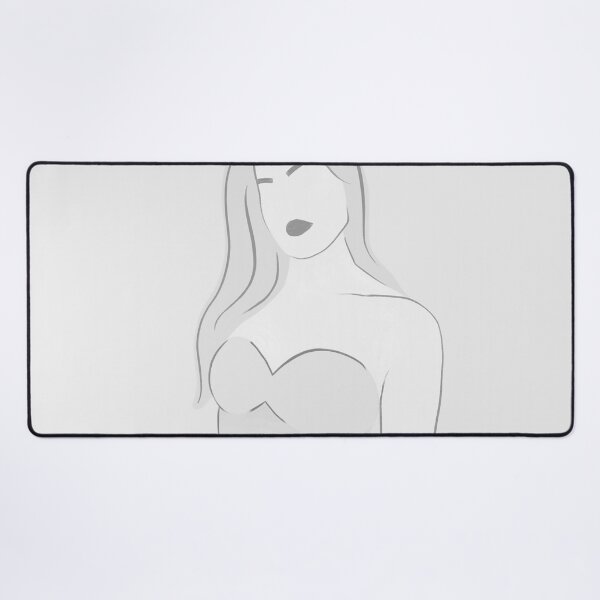 Item preview, Girl Figure Illustration (2 of 3) Line Drawing Minimalist Colors Gray Scale Black and White Lines designed and sold by AEJdesign.