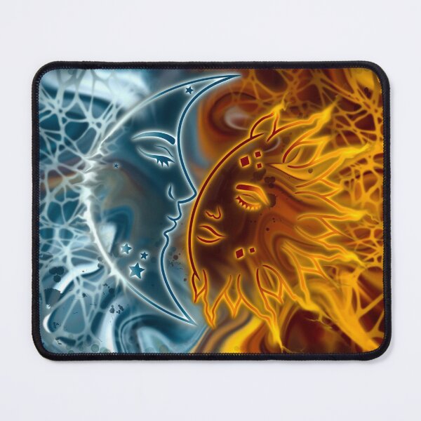 Item preview, Night & Day, digital fluid pour with cells designed and sold by MayGreenAbgrall.