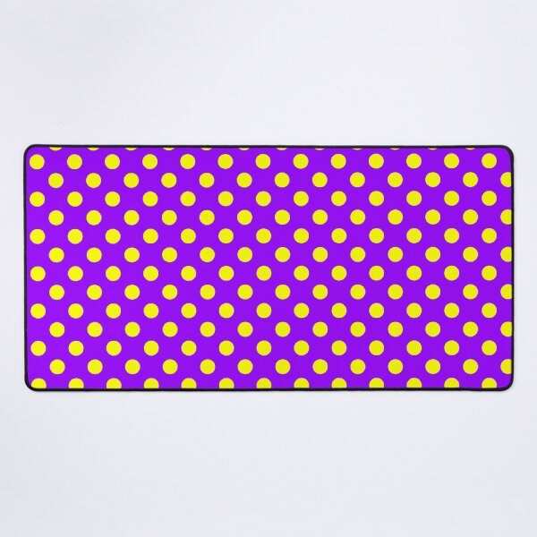 Item preview, Yellow Polka Dots on Purple Background designed and sold by Bumblefuzzies.