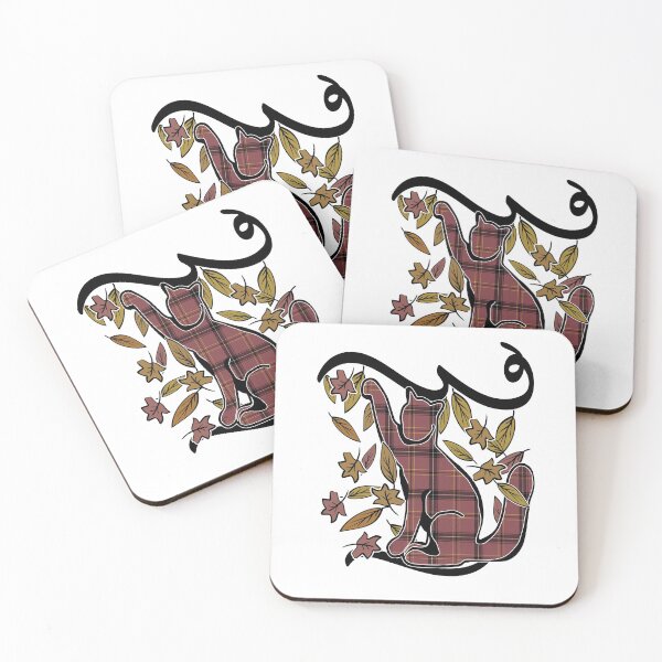 Item preview, Plaid Cat Autumn Fall Leaves  designed and sold by Redmanrooster.