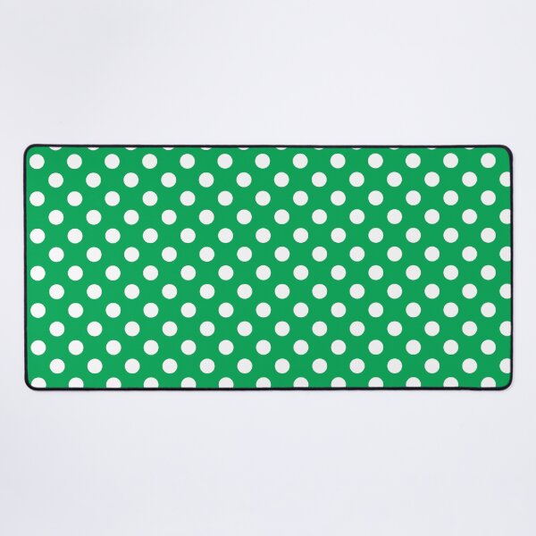 Item preview, White Polka Dots on Green Background designed and sold by Bumblefuzzies.