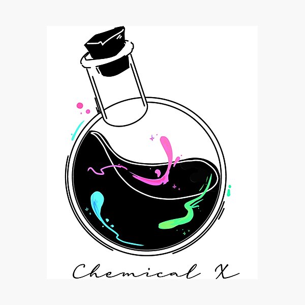 "Chemical X Alchemist Bottle minimalist egirl" Photographic Print for