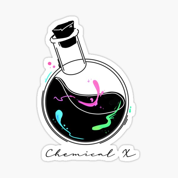 "Chemical X Alchemist Bottle minimalist egirl" Sticker for Sale by