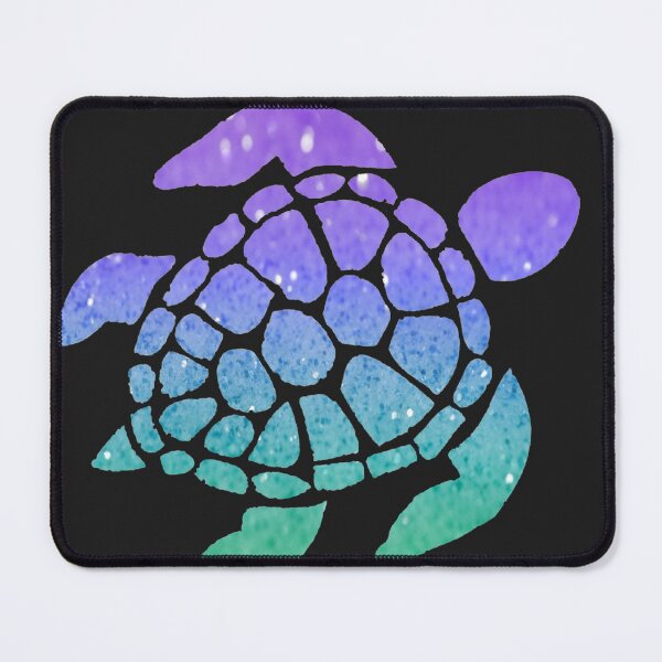 Item preview, Bright Purple Aqua Ombre Faux Glitter Turtle designed and sold by Felicity-K.