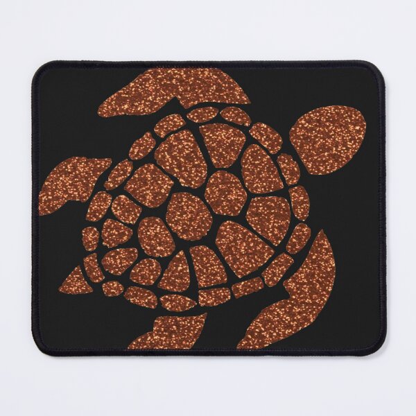 Item preview, Dark Orange Faux Glitter Turtle designed and sold by Felicity-K.