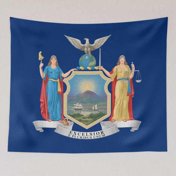Item preview, New York State Flag designed and sold by Derek Rebuck.