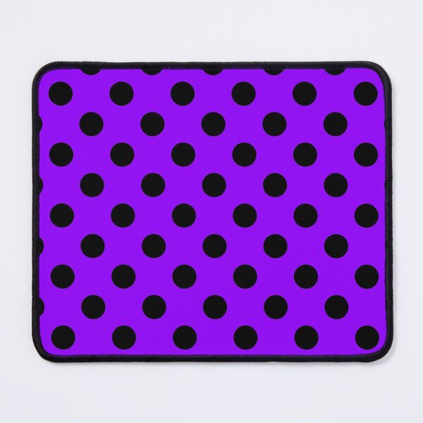 Item preview, Black Polka Dots on Purple Background designed and sold by Bumblefuzzies.