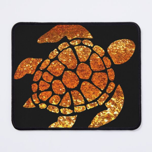 Item preview, Golden Orange Ombre Faux Glitter Turtle designed and sold by Felicity-K.
