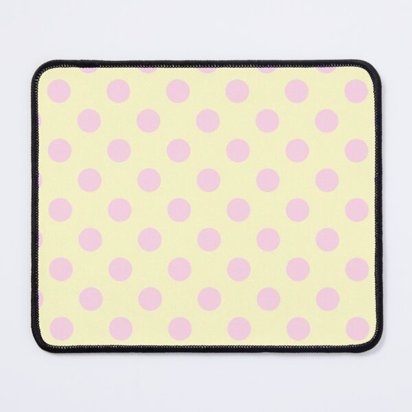 Item preview, Soft Pink Polka Dots on Soft Yellow Background designed and sold by Bumblefuzzies.