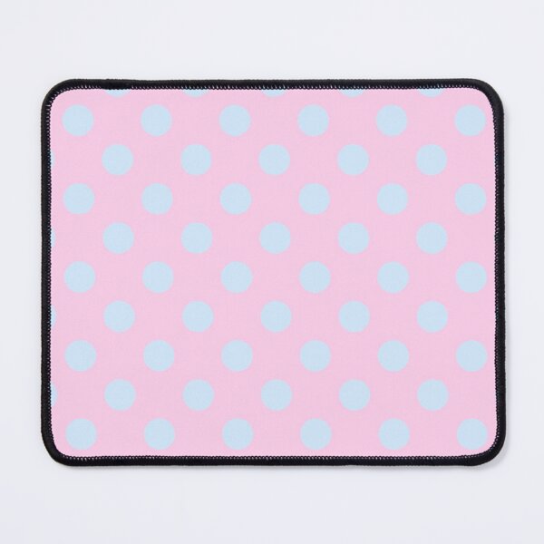 Item preview, Soft Blue Polka Dots on Soft Pink Background designed and sold by Bumblefuzzies.
