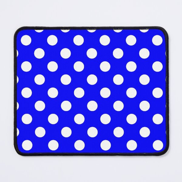 Item preview, White Polka Dots on Cobalt Blue Background designed and sold by Bumblefuzzies.