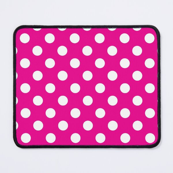 Item preview, White Polka Dots on Bright Pink Background designed and sold by Bumblefuzzies.