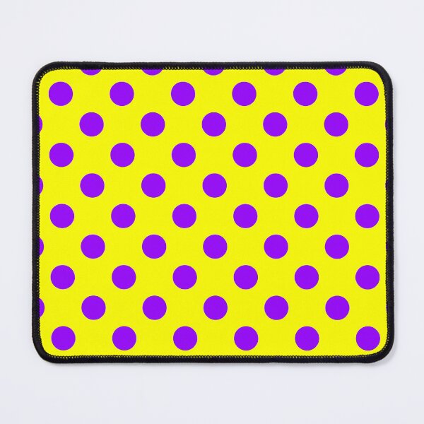 Item preview, Purple Polka Dots on Yellow Background designed and sold by Bumblefuzzies.