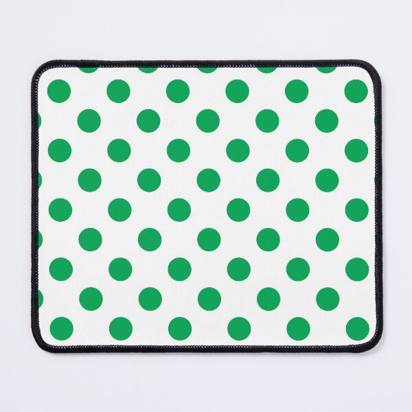 Item preview, Green Polka Dots on White Background designed and sold by Bumblefuzzies.
