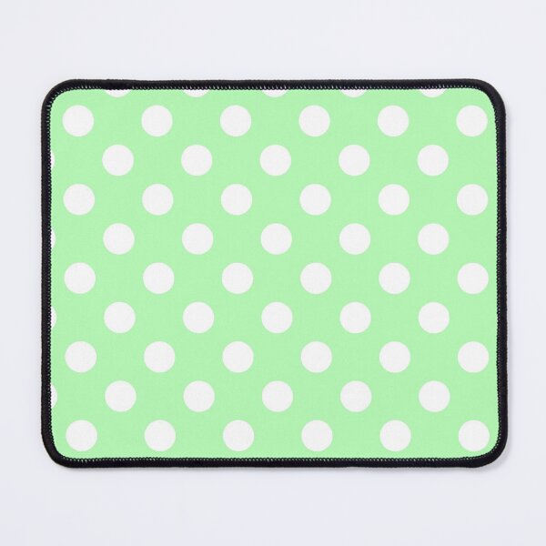 Item preview, White Polka Dots on Pastel Green Background designed and sold by Bumblefuzzies.
