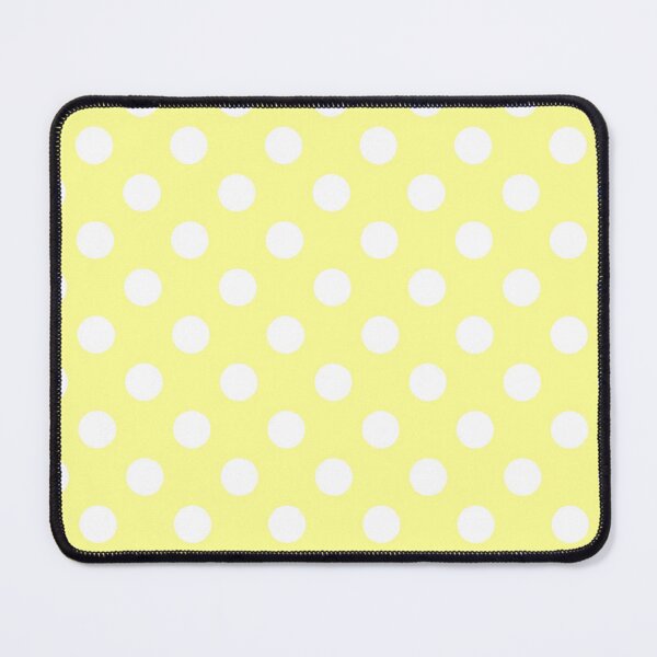 Item preview, White Polka Dots on Pastel Yellow Background designed and sold by Bumblefuzzies.