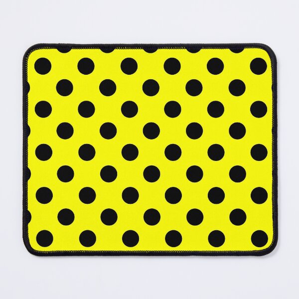 Item preview, Black Polka Dots on Yellow Background designed and sold by Bumblefuzzies.