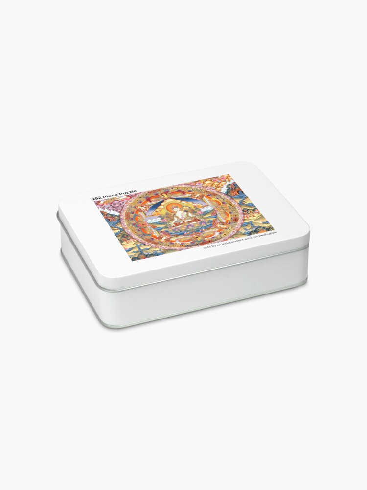 Alternate view of White Tara Buddhist Mandala 60 Jigsaw Puzzle