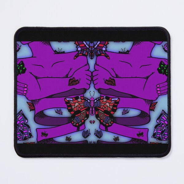 Item preview, Purple Nervous Butterfly, abstract digital kaleidoscope butterfly art designed and sold by MayGreenAbgrall.