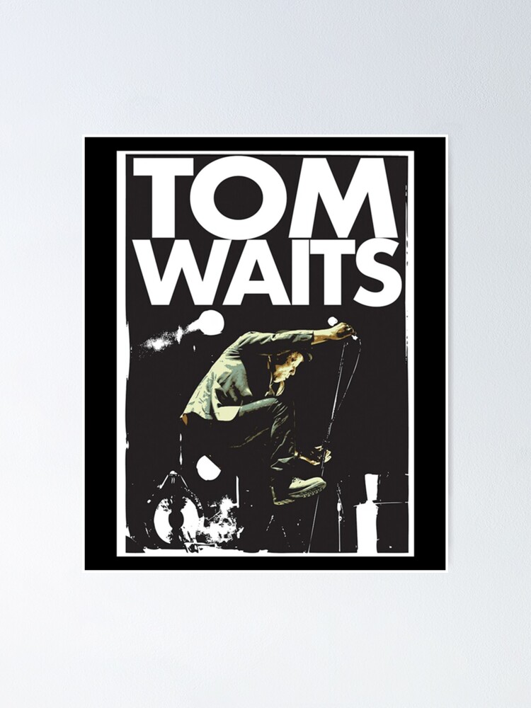 ヨーロッパ版★ネオビンテージ！TOM WAITS トムウェイツ 額付 ポスター 1977年☆当時物 TOM WAITS トムウェイツ 額付 オリジナル ポスター