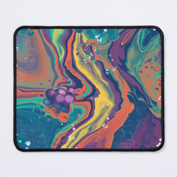 Item preview, Summer, digital fluid pour with cells designed and sold by MayGreenAbgrall.