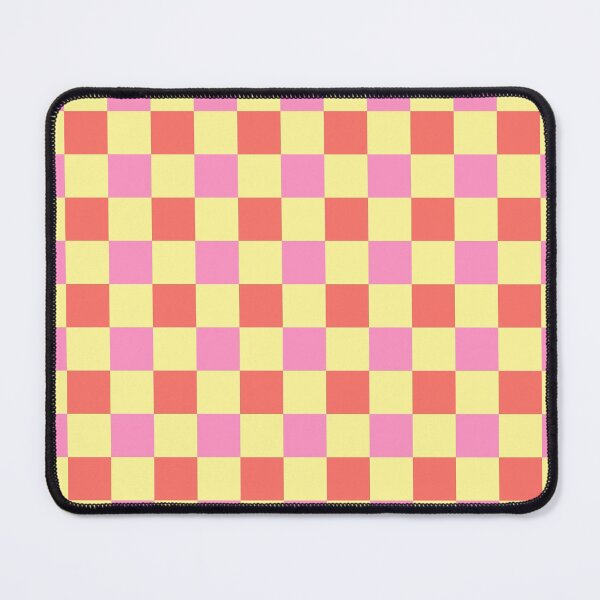 Item preview, Pink, Yellow and Coral Checker Pattern designed and sold by Bumblefuzzies.
