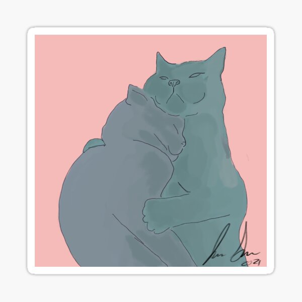 Rainbow Hugs Sticker
