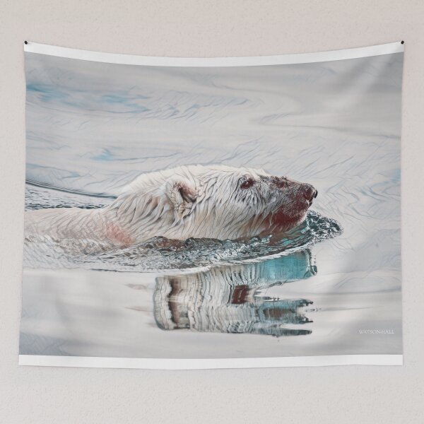 Item preview, Arctic Polar Bear on the move designed and sold by Marlene Watson-Hall.