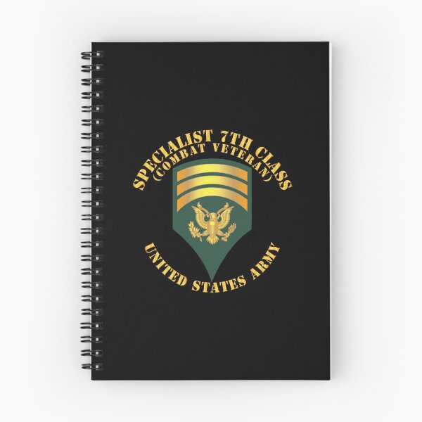 Item preview, Army - Specialist 7th Class - SP7 - Combat Veteran designed and sold by Military Insignia Products.