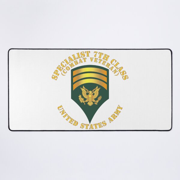 Item preview, Army - Specialist 7th Class - SP7 - Combat Veteran designed and sold by Military Insignia Products.