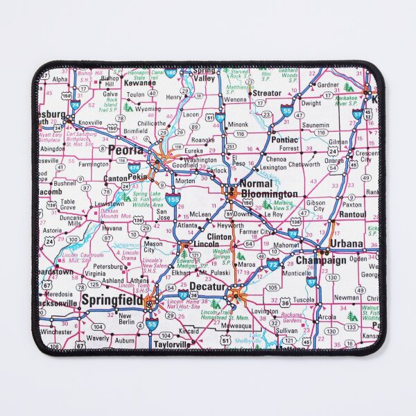 Item preview, Illinois Roadmap designed and sold by Havocgirl.